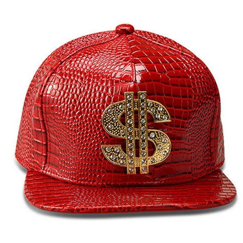 Wikavanli Hip Hop Hat,Flat-Brimmed Hat,Rock Cap,Adjustable Snapback Hat for Men and Women (red) - Image 2